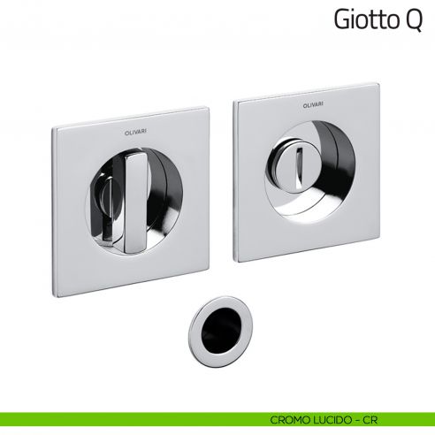 Maniglia per porta scorrevole Giotto Q Olivari cromo lucido