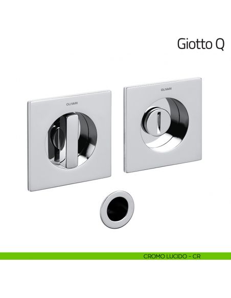 Maniglia per porta scorrevole Giotto Q Olivari cromo lucido
