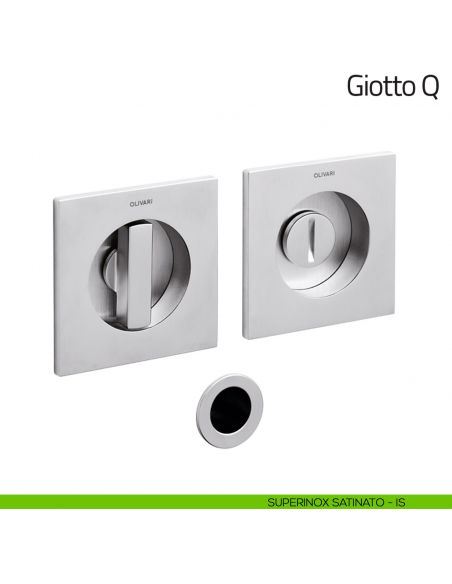 Maniglia per porta scorrevole Giotto Q Olivari superinox satinato