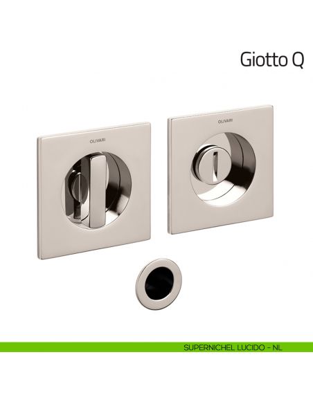 Maniglia per porta scorrevole Giotto Q Olivari supernichel lucido