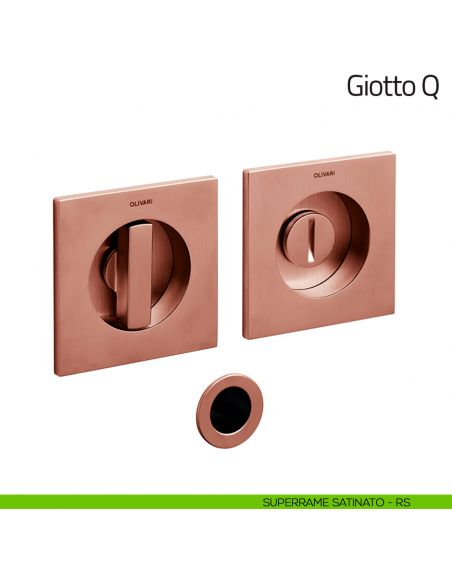 Maniglia per porta scorrevole Giotto Q Olivari superrame satinato