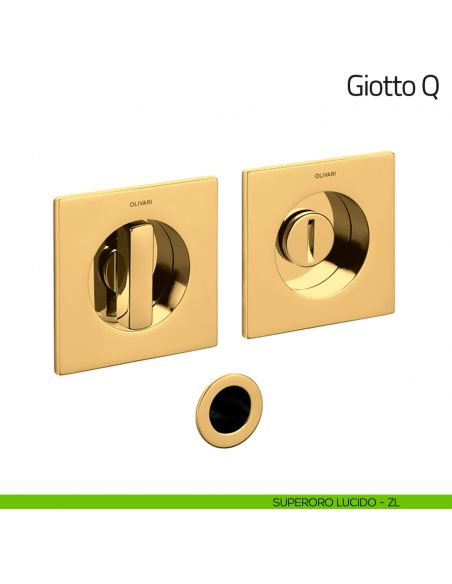 Maniglia per porta scorrevole Giotto Q Olivari superoro lucido