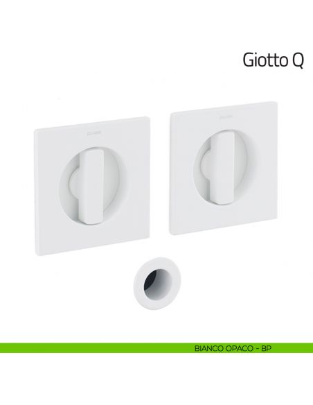 Maniglia per porta scorrevole Giotto Q Olivari bianco opaco