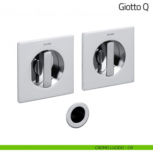 Maniglia per porta scorrevole Giotto Q Olivari cromo lucido