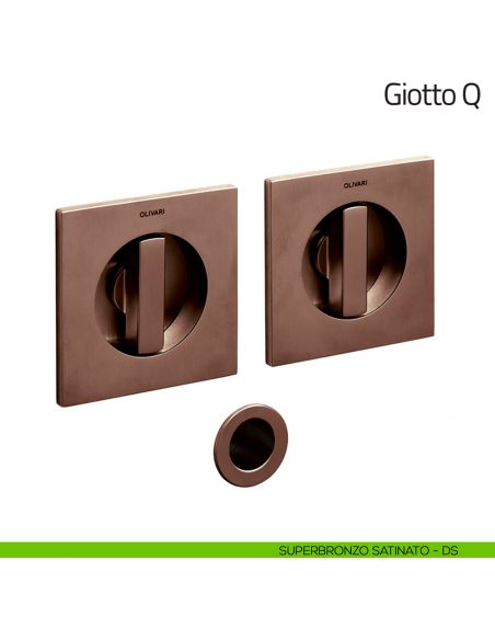 Maniglia per porta scorrevole Giotto Q Olivari superbronzo satinato