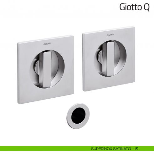 Maniglia per porta scorrevole Giotto Q Olivari superinox satinato