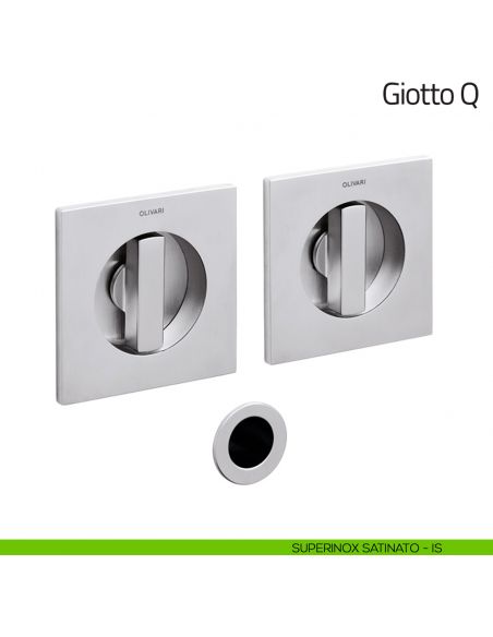 Maniglia per porta scorrevole Giotto Q Olivari superinox satinato
