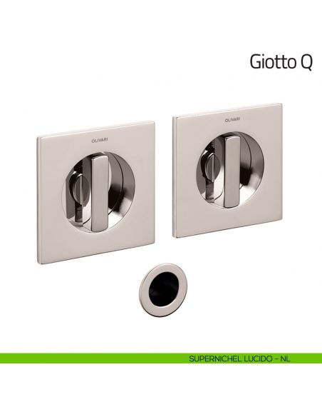 Maniglia per porta scorrevole Giotto Q Olivari supernichel lucido