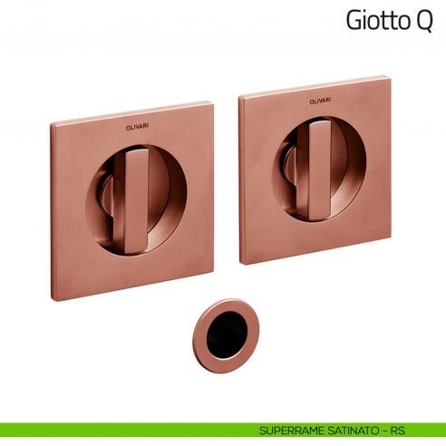Maniglia per porta scorrevole Giotto Q Olivari superrame satinato