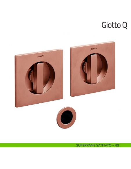 Maniglia per porta scorrevole Giotto Q Olivari superrame satinato