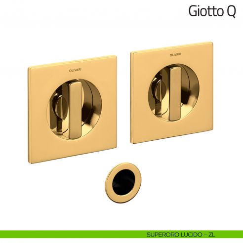 Maniglia per porta scorrevole Giotto Q Olivari superoro lucido
