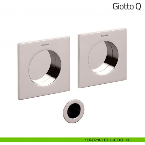 Maniglia per porta scorrevole Giotto Q Olivari supernichel lucido