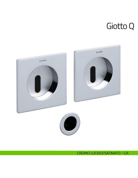 Maniglia per porta scorrevole Giotto Q Olivari cromo lucido/satinato