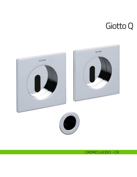 Maniglia per porta scorrevole Giotto Q Olivari cromo lucido
