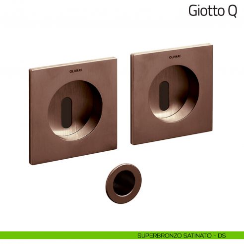Maniglia per porta scorrevole Giotto Q Olivari superbronzo satinato