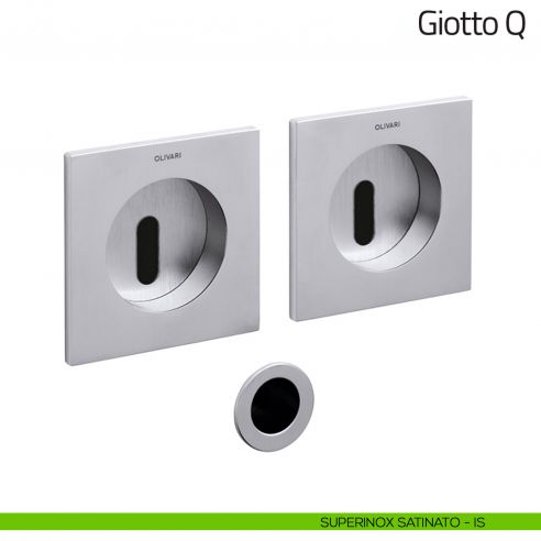 Maniglia per porta scorrevole Giotto Q Olivari superinox satinato