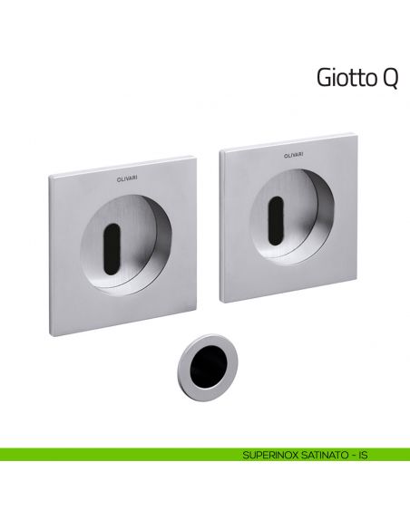 Maniglia per porta scorrevole Giotto Q Olivari superinox satinato