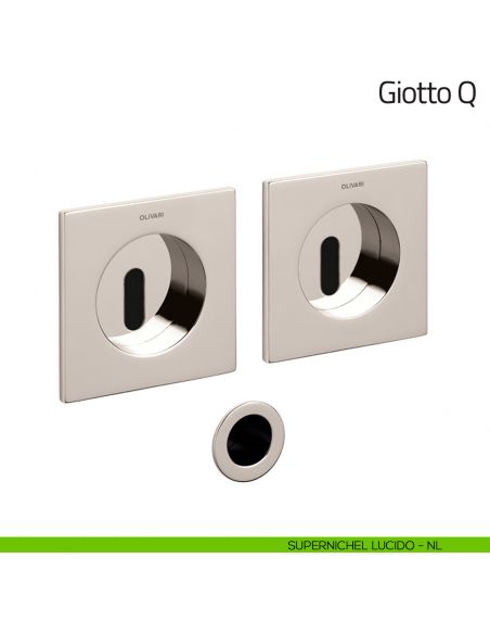 Maniglia per porta scorrevole Giotto Q Olivari supernichel lucido