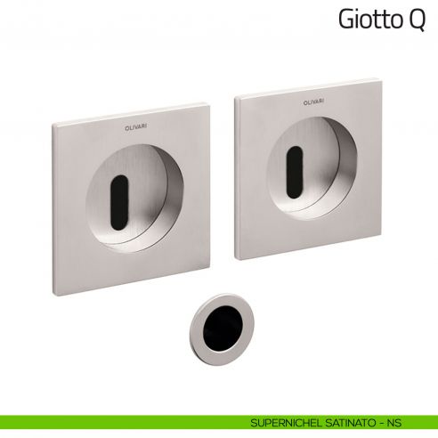 Maniglia per porta scorrevole Giotto Q Olivari supernichel satinato