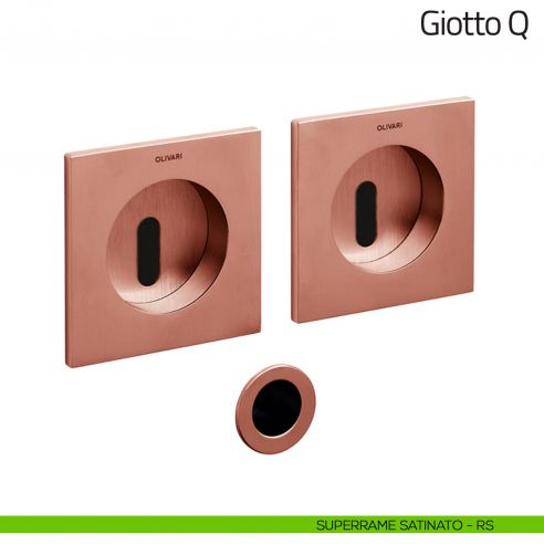 Maniglia per porta scorrevole Giotto Q Olivari superrame satinato