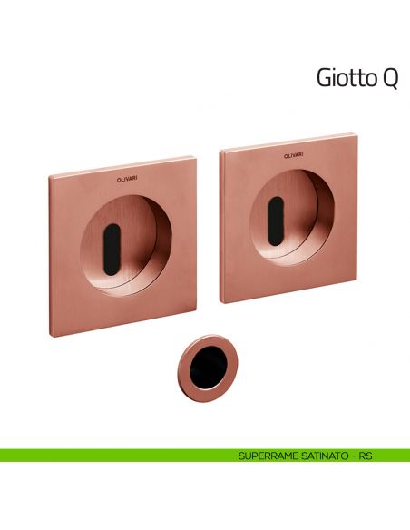 Maniglia per porta scorrevole Giotto Q Olivari superrame satinato