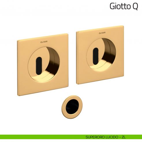 Maniglia per porta scorrevole Giotto Q Olivari superoro lucido
