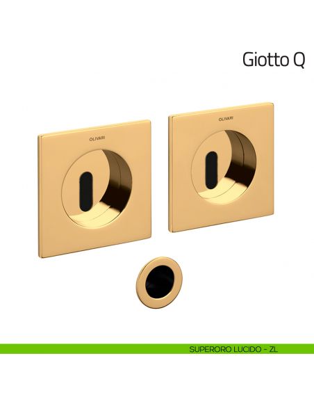 Maniglia per porta scorrevole Giotto Q Olivari superoro lucido
