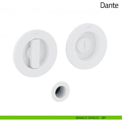 Maniglia per porta scorrevole Dante Olivari bianco opaco