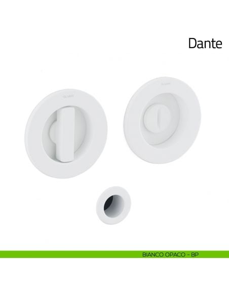 Maniglia per porta scorrevole Dante Olivari bianco opaco