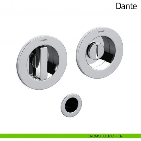Maniglia per porta scorrevole Dante Olivari cromo lucido