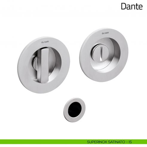 Maniglia per porta scorrevole Dante Olivari superinox satinato