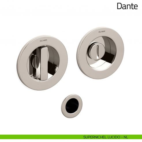 Maniglia per porta scorrevole Dante Olivari supernichel lucido