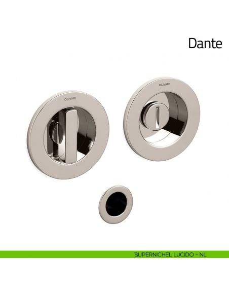 Maniglia per porta scorrevole Dante Olivari supernichel lucido