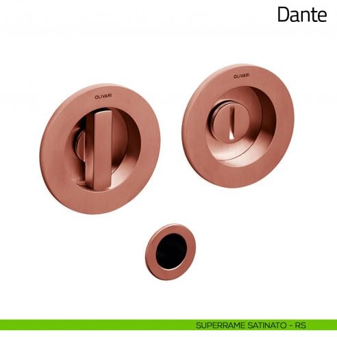 Maniglia per porta scorrevole Dante Olivari superrame satinato