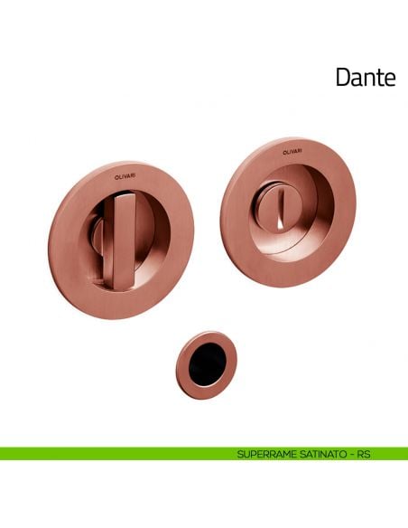 Maniglia per porta scorrevole Dante Olivari superrame satinato