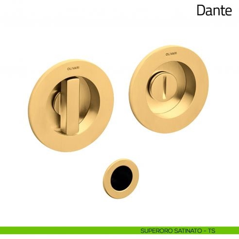 Maniglia per porta scorrevole Dante Olivari superoro satinato