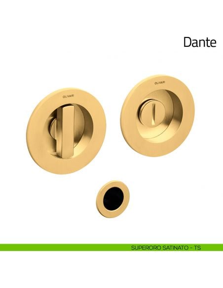 Maniglia per porta scorrevole Dante Olivari superoro satinato