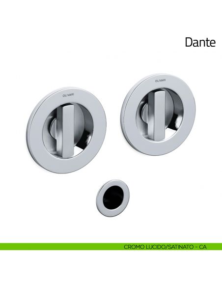 Maniglia per porta scorrevole Dante Olivari cromo lucido/satinato