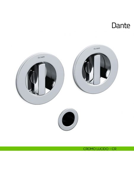 Maniglia per porta scorrevole Dante Olivari cromo lucido