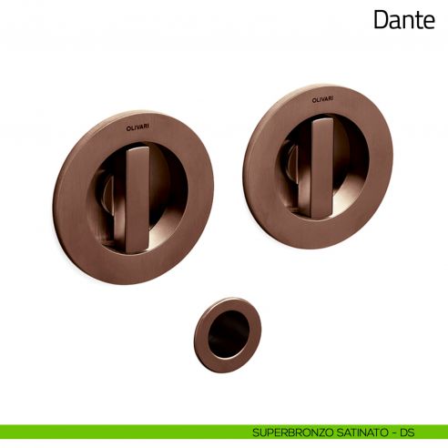 Maniglia per porta scorrevole Dante Olivari superbronzo satinato