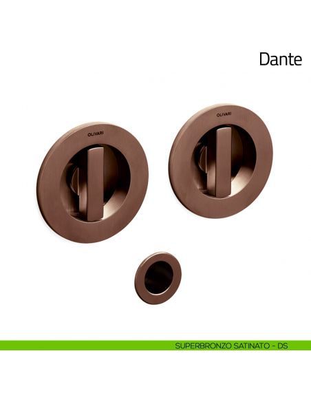 Maniglia per porta scorrevole Dante Olivari superbronzo satinato