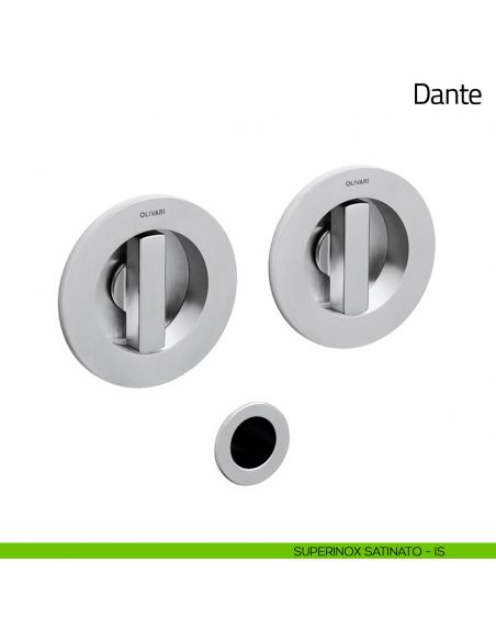 Maniglia per porta scorrevole Dante Olivari superinox satinato