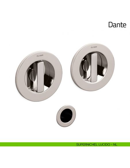 Maniglia per porta scorrevole Dante Olivari supernichel lucido