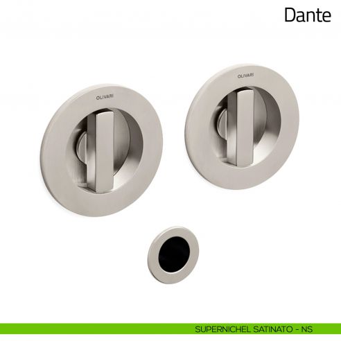 Maniglia per porta scorrevole Dante Olivari supernichel satinato