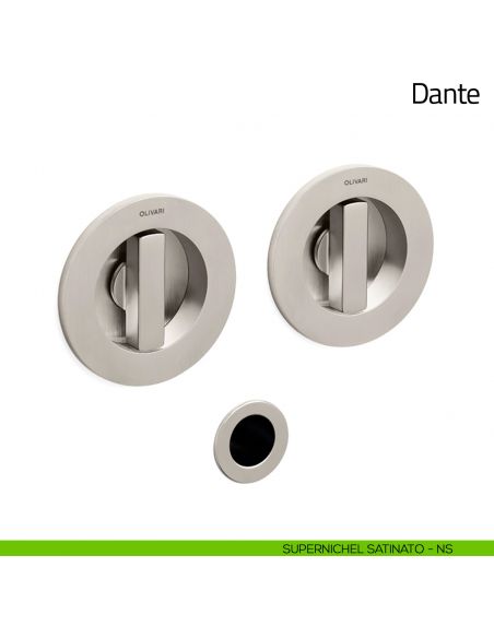 Maniglia per porta scorrevole Dante Olivari supernichel satinato