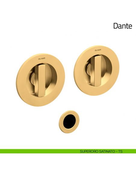 Maniglia per porta scorrevole Dante Olivari superoro satinato