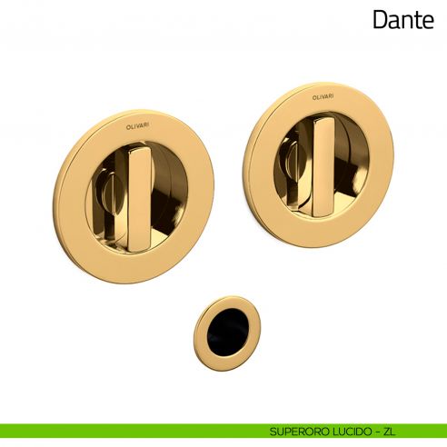 Maniglia per porta scorrevole Dante Olivari superoro lucido