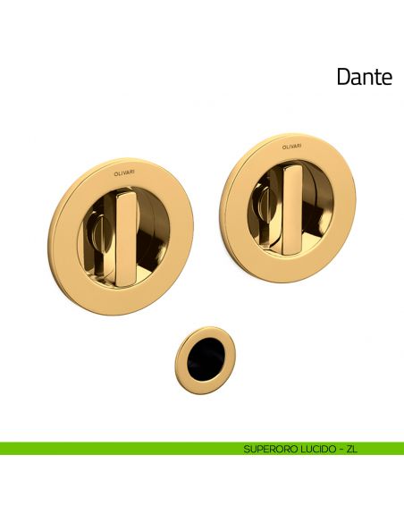 Maniglia per porta scorrevole Dante Olivari superoro lucido