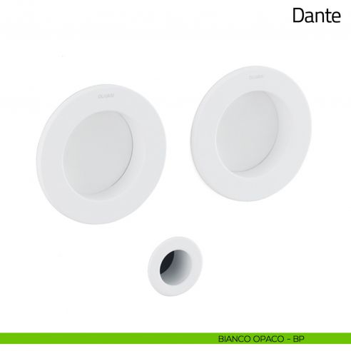 Maniglia per porta scorrevole Dante Olivari bianco opaco