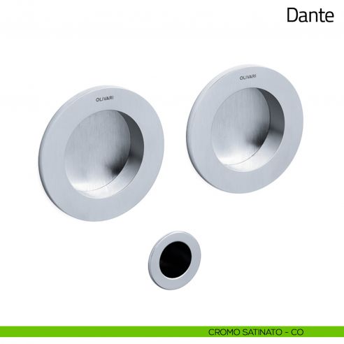 Maniglia per porta scorrevole Dante Olivari cromo satinato